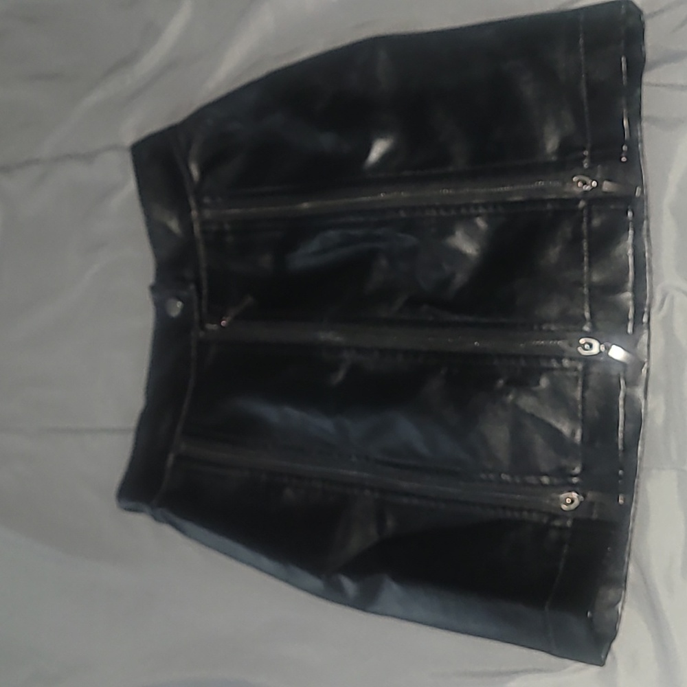 Faux Leather Skirt